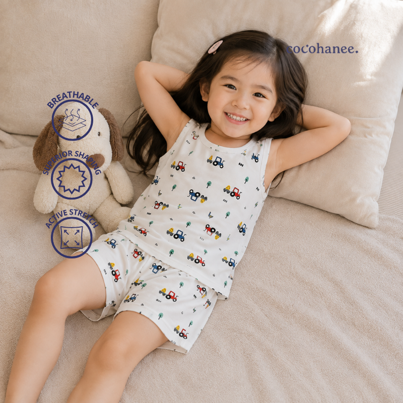 Cocohanee Local Market - Sleveeless Set Pajamas Harvest Ride