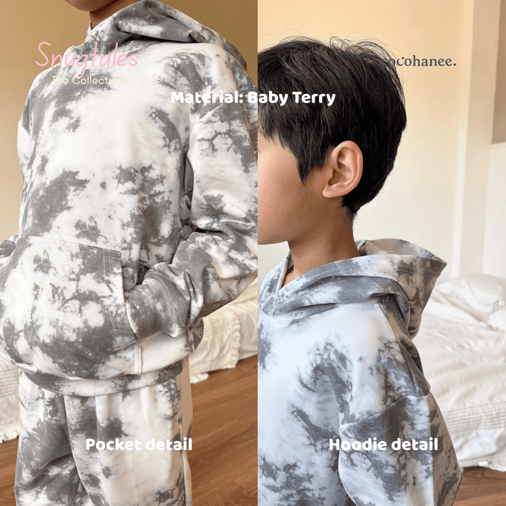 Hoodie Set - Tie Dye Loungewear - Setelan Anak Baby Terry
