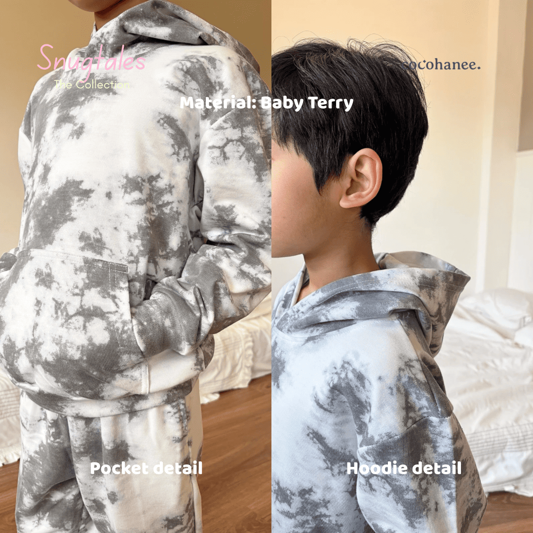 Hoodie Set - Tie Dye Loungewear - Setelan Anak Baby Terry
