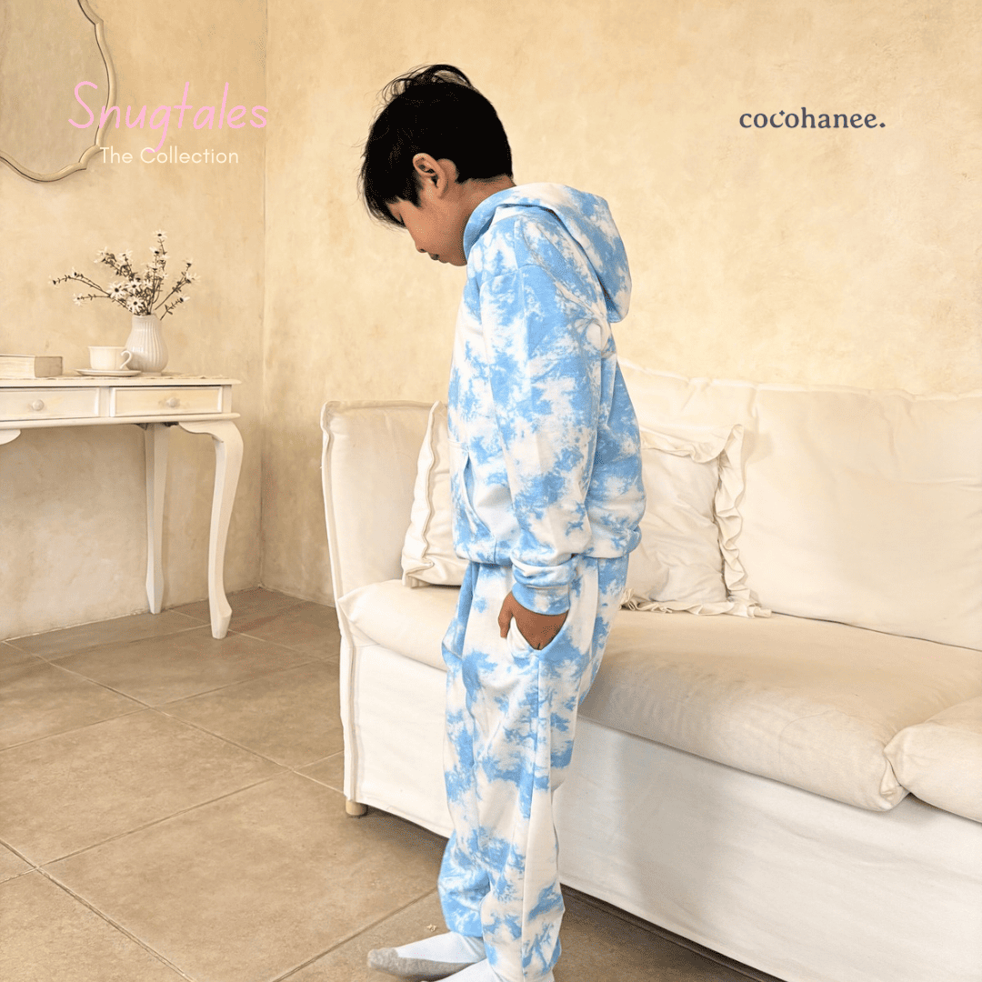 Hoodie Set - Tie Dye Loungewear - Setelan Anak Baby Terry