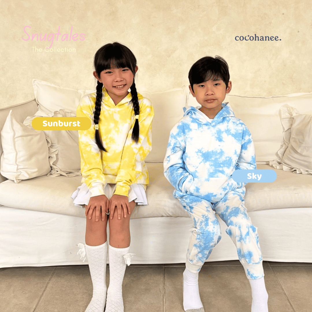 Hoodie Set - Tie Dye Loungewear - Setelan Anak Baby Terry