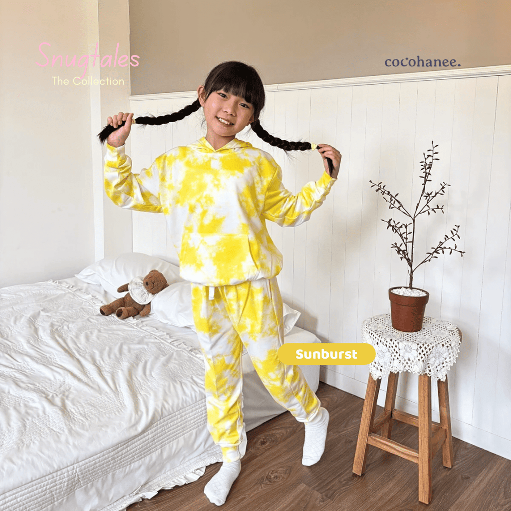Hoodie Set - Tie Dye Loungewear - Setelan Anak Baby Terry