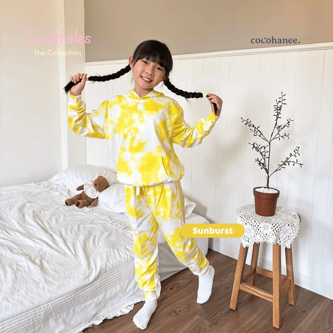 Hoodie Set - Tie Dye Loungewear - Setelan Anak Baby Terry