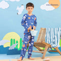 Cocohanee - Marine Blue Long Pajamas