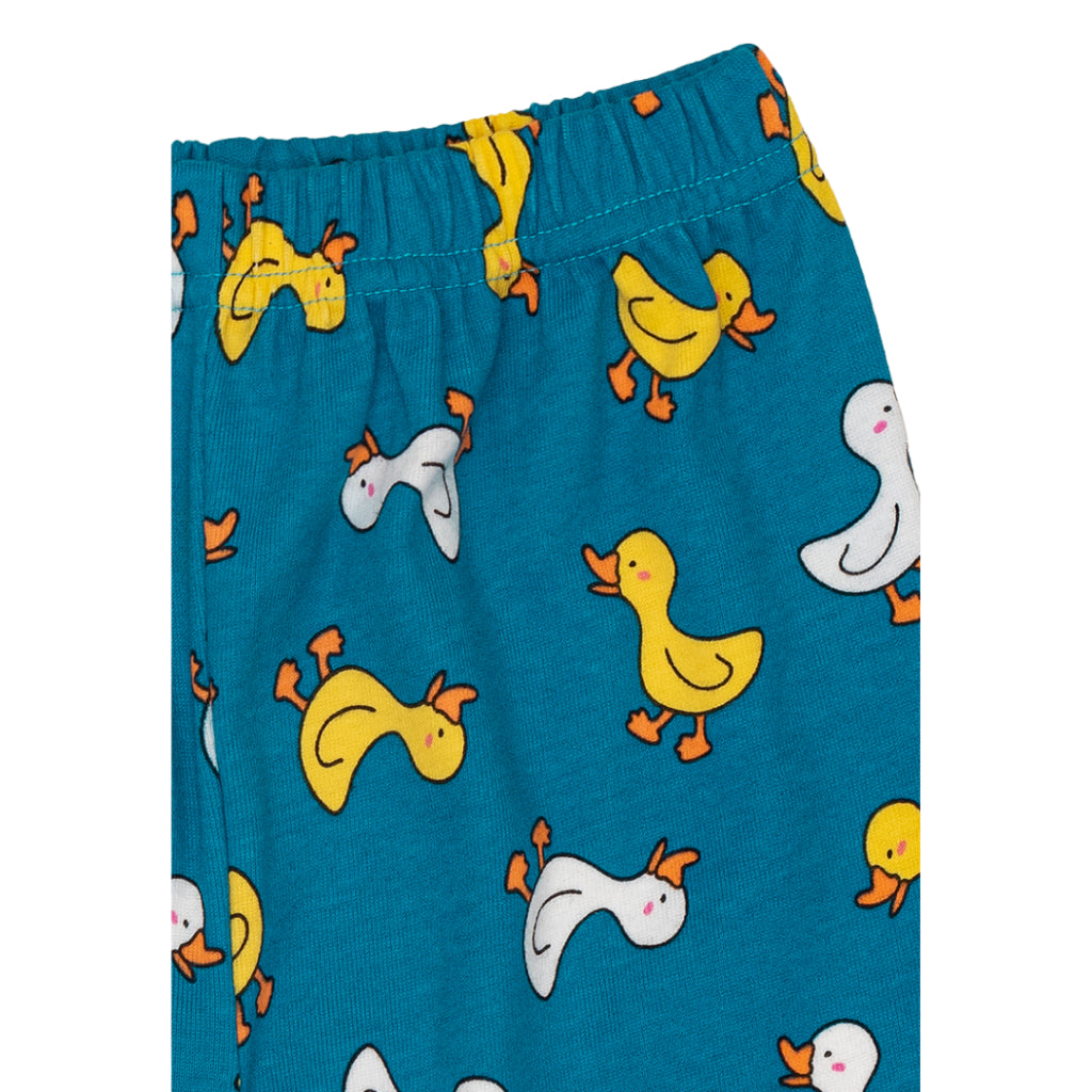 Cocohanee - Walky Ducky Shoulder Button Long Pajamas - Piyama Bayi dan Anak dengan Kancing di Bahu