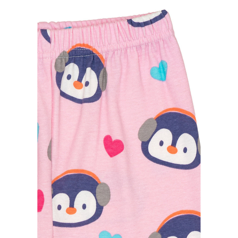 Cocohanee - Penguin in Love Button Down Long Pajamas - Piyama Bayi dan Anak dengan Kancing Depan