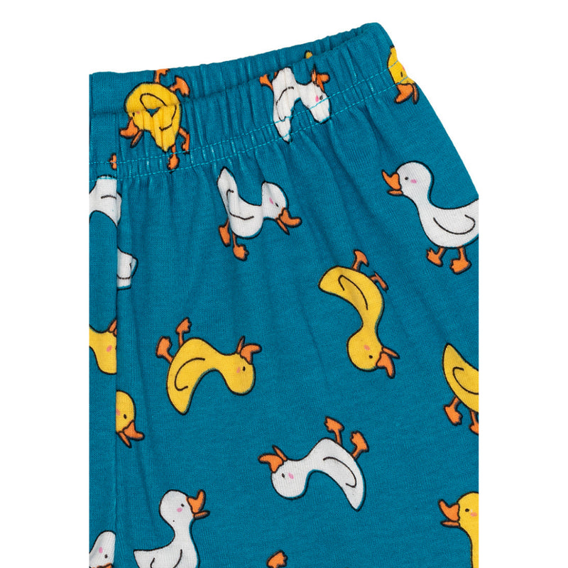 Cocohanee - Walky Ducky Shoulder Button Short Pajamas - Piyama Bayi dan Anak dengan Kancing di Bahu