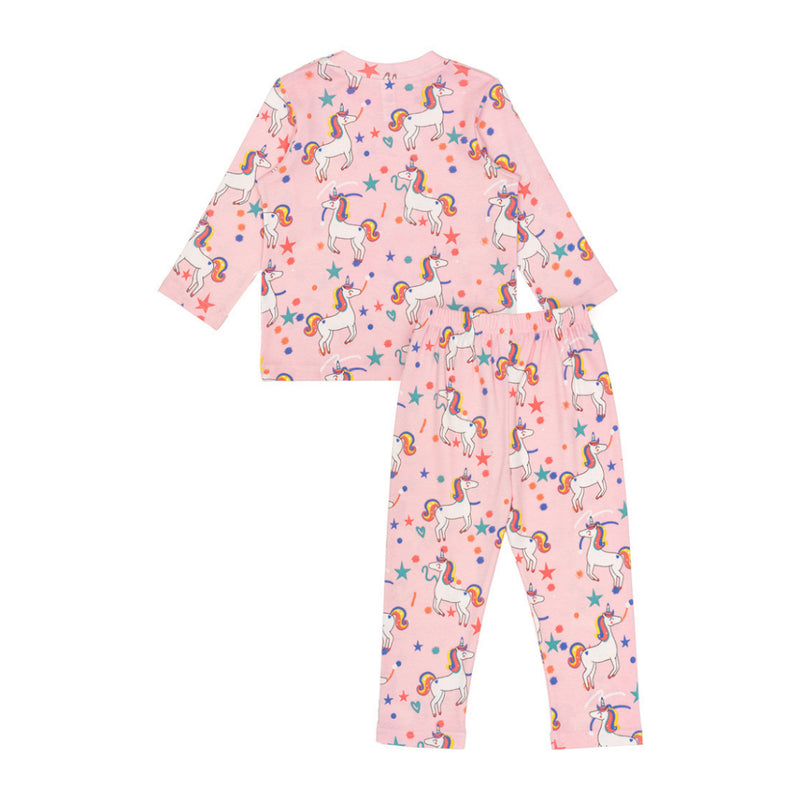 Cocohanee - Unicorn World Shoulder Button Long Pajamas - Piyama Bayi dan Anak dengan Kancing di Bahu