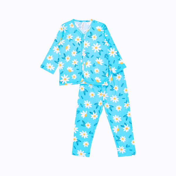 Cocohanee - Cosmos Field Button Down Long Pajamas - Piyama Bayi dan Anak dengan Kancing Depan