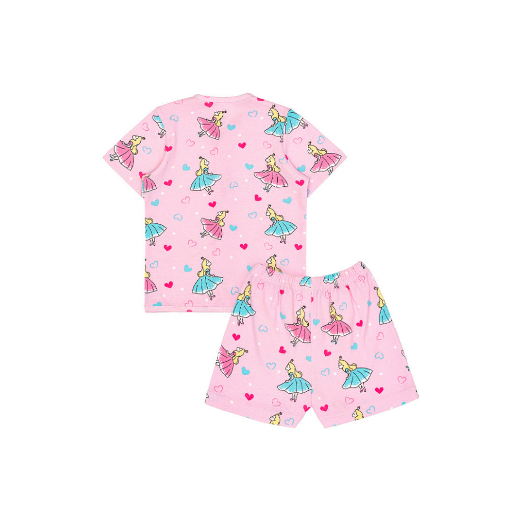 Cocohanee - Cinderelle Button Down Short Pajamas - Piyama Bayi dan Anak dengan Kancing Depan