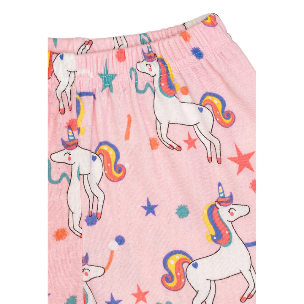 Cocohanee - Unicorn World Shoulder Button Short Pajamas - Piyama Bayi dan Anak dengan Kancing di Bahu