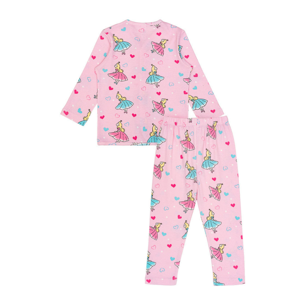 Cocohanee - Cinderelle Button Down Long Pajamas - Piyama Bayi dan Anak dengan Kancing Depan