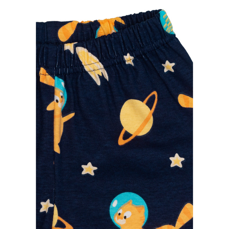 Cocohanee - Galaxy Cat Button Down Short Pajamas - Piyama Bayi dan Anak dengan Kancing Depan