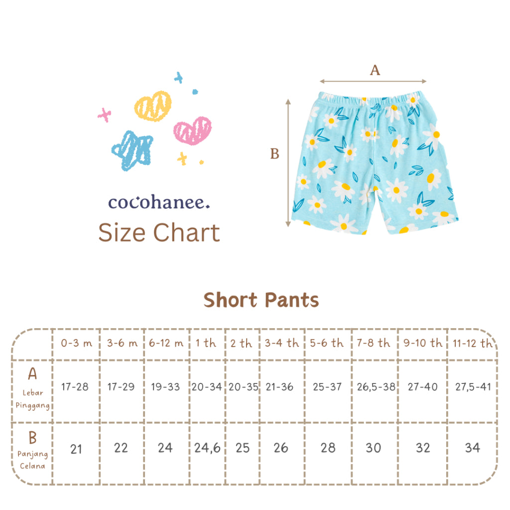 Cocohanee - Outer Space Short Pants - Celana Pendek Anak Motif