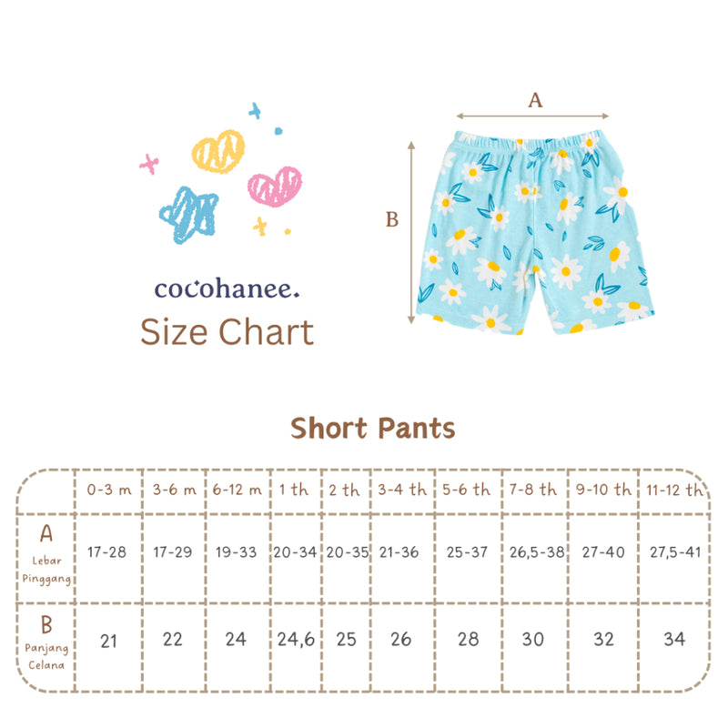 Cocohanee - Outer Space Short Pants - Celana Pendek Anak Motif