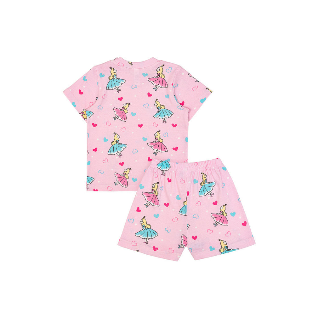 Cocohanee - Cinderelle Shoulder Button Short Pajamas - Piyama Bayi dan Anak dengan Kancing di Bahu