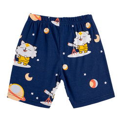 Cocohanee - Outer Space Biker Short Motif - Celana Legging Pendek Anak