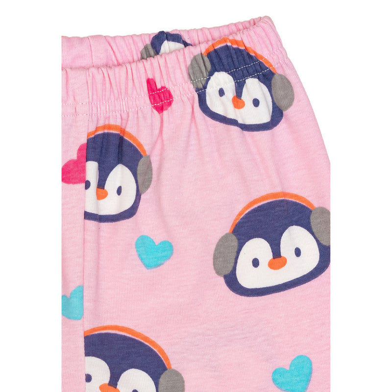 Cocohanee - Penguin in Love Button Down Short Pajamas - Piyama Bayi dan Anak dengan Kancing Depan