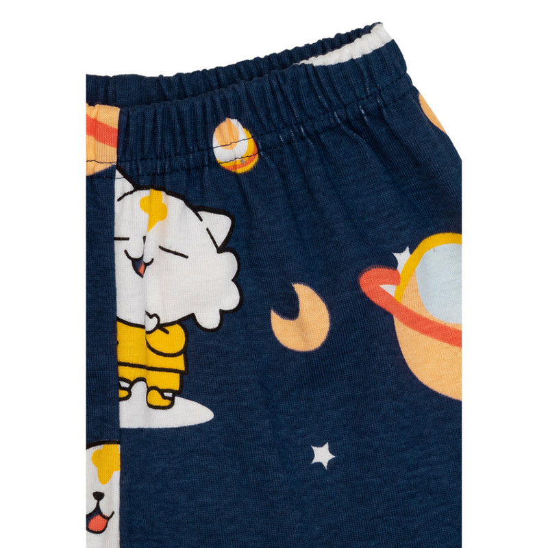 Cocohanee - Coco Moonlight Shoulder Button Short Pajamas - Piyama Bayi coco moonlight shoudan Anak dengan Kancing di Bahu