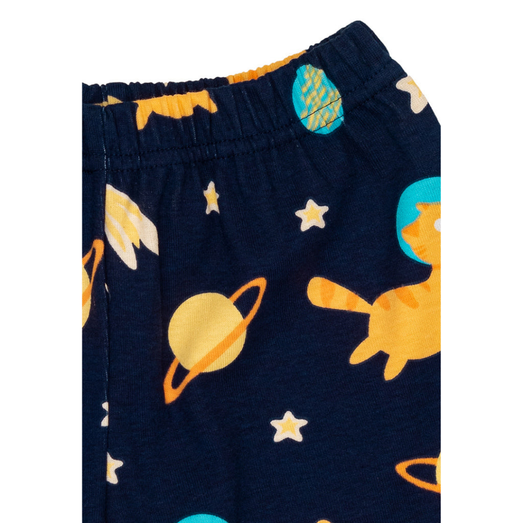 Cocohanee - Galaxy Cat Shoulder Button Short Pajamas - Piyama Bayi dan Anak dengan Kancing di Bahu