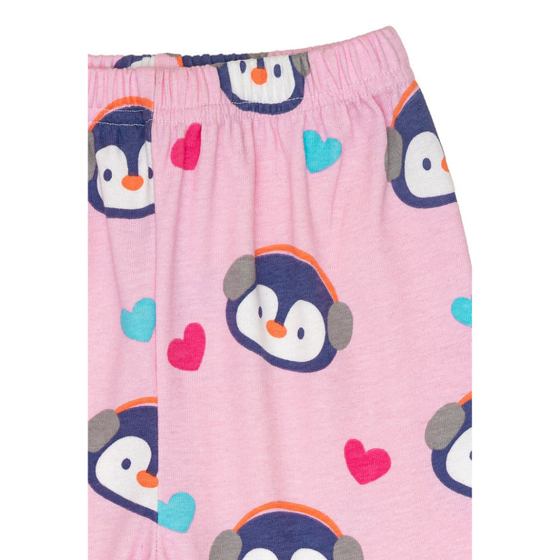 Cocohanee - Penguin in Love Shoulder Button Long Pajamas - Piyama Bayi dan Anak dengan Kancing di Bahu