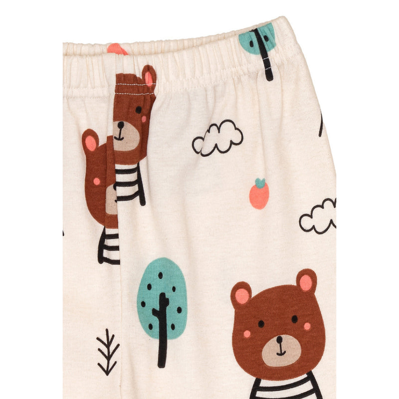 Cocohanee - Bears Button Down Long Pajamas - Piyama Bayi dan Anak dengan Kancing Depan