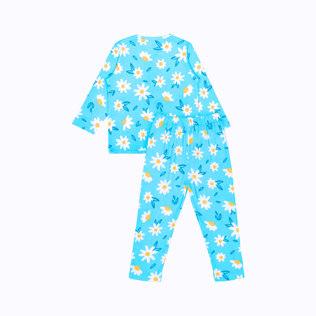 Cocohanee - Cosmos Field Button Down Long Pajamas - Piyama Bayi dan Anak dengan Kancing Depan