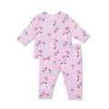 Cocohanee - Butterflies Baby Long Shoulder Button Pajamas - Piyama Bayi dengan Kancing di Bahu