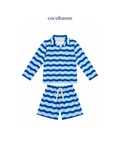 Cocohanee Classic Summer Vibe - Lune Oversize Chill Pajamas Jelly Wave