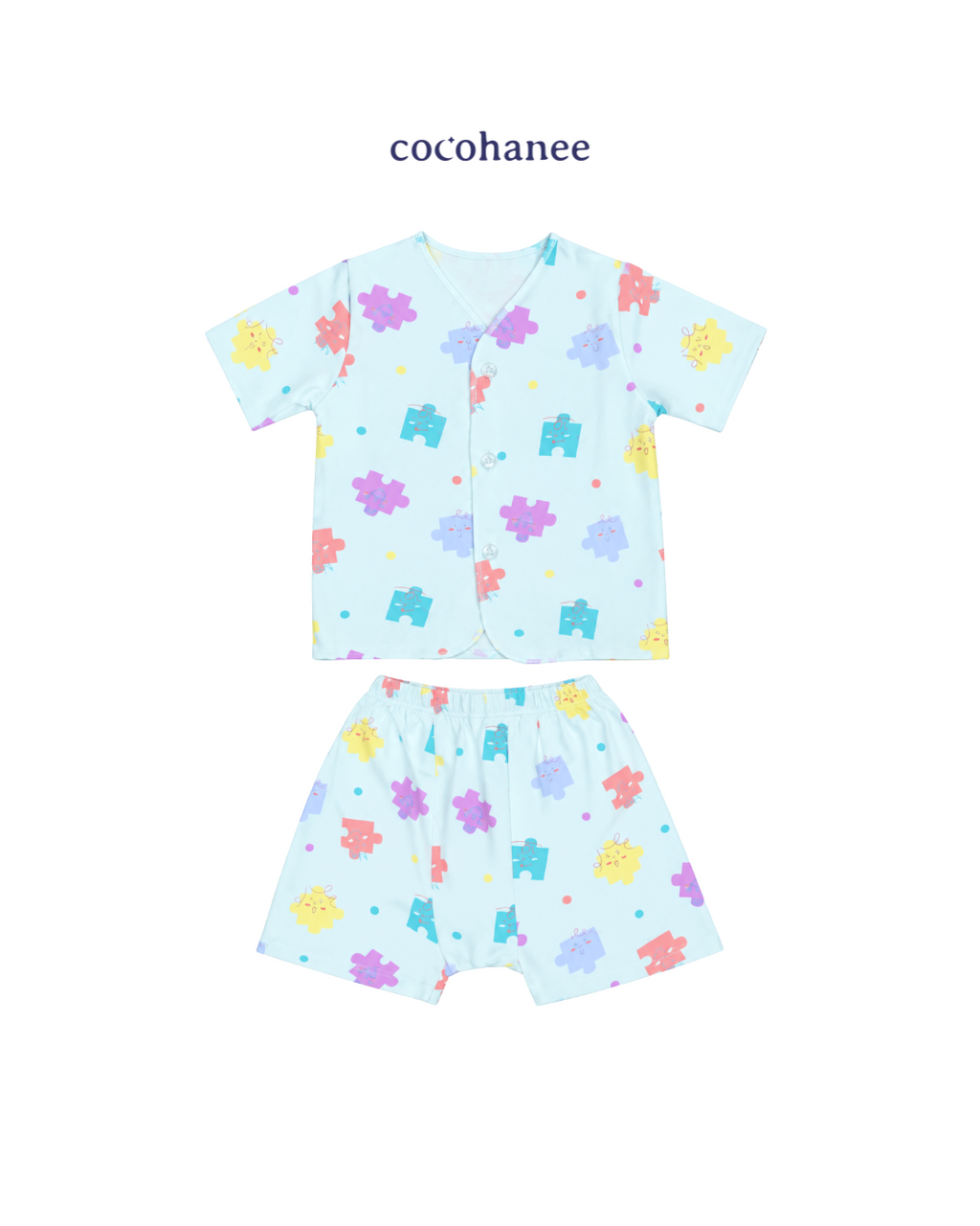 Cocohanee Wonderverse - Short Button Down Pajamas Little Pieces