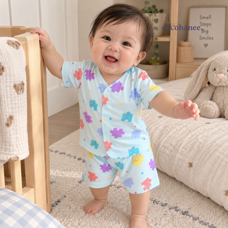 Cocohanee Wonderverse - Short Button Down Pajamas Little Pieces