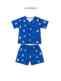 Cocohanee Local Market - Short Button Down Pajamas Pop Wings