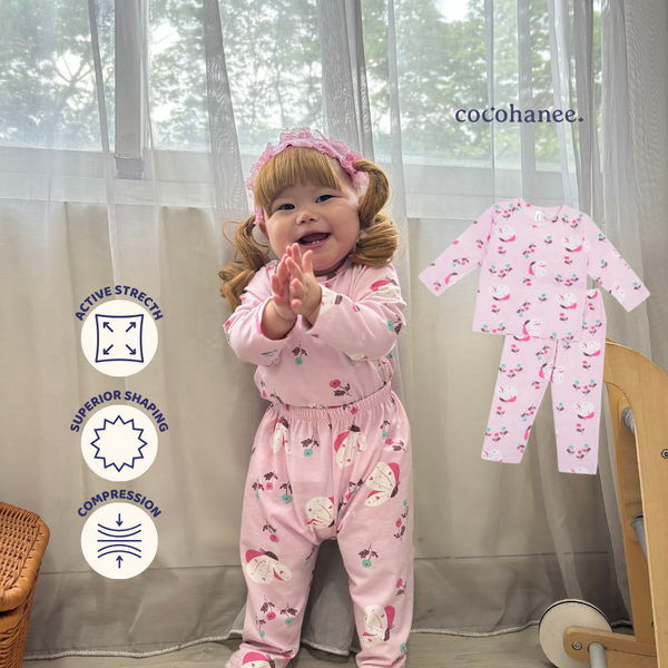 Cocohanee - Butterflies Long Pajamas - Piyama Tidur Anak