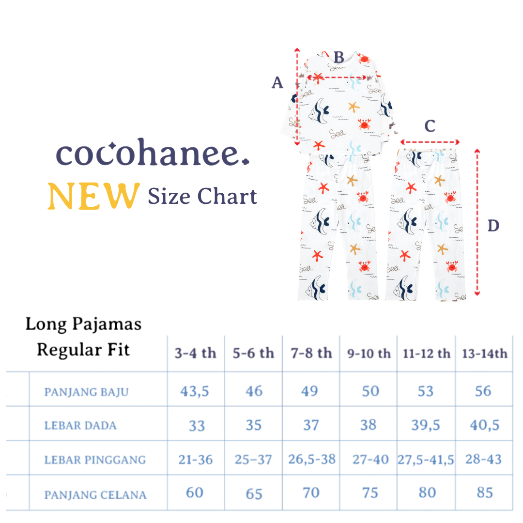 Cocohanee - Marine Blue Long Pajamas