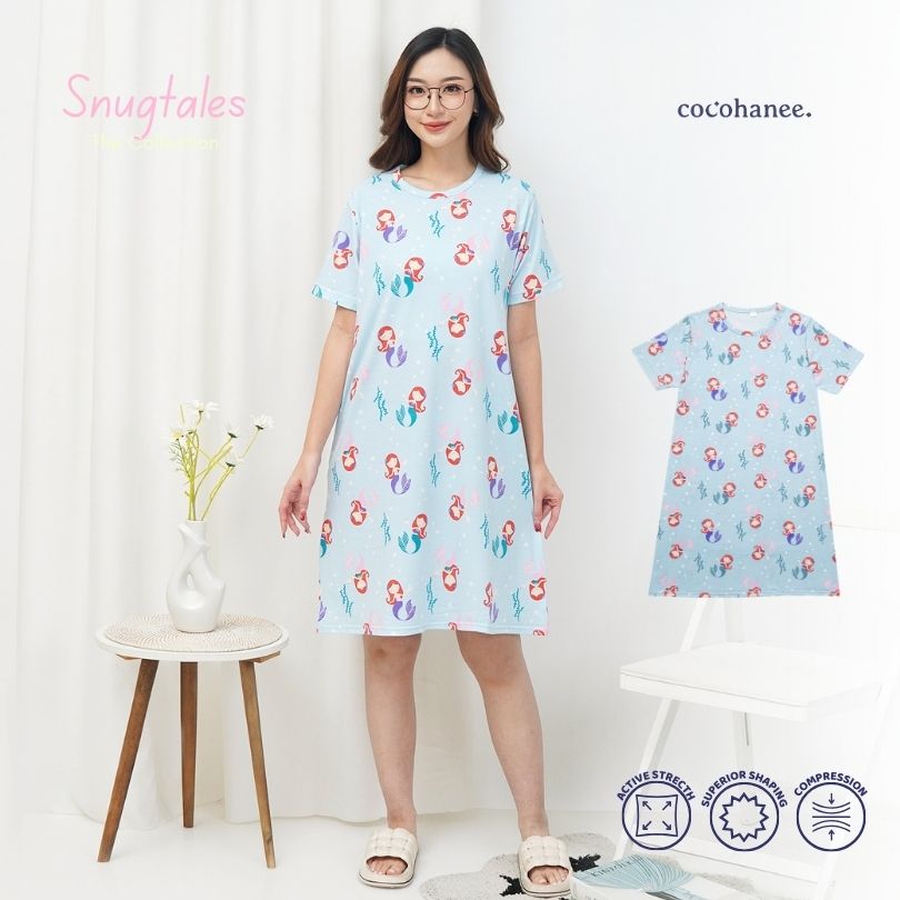 Mermaid World - Snuggle Tee - Piyama Tidur Dewasa