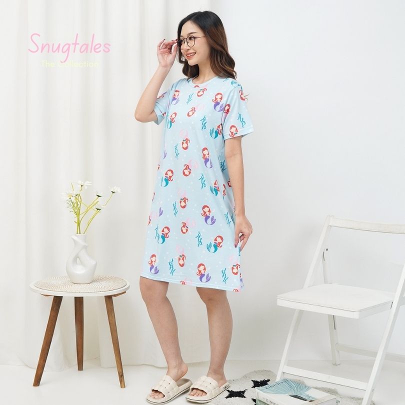 Mermaid World - Snuggle Tee - Piyama Tidur Dewasa