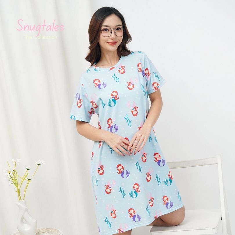 Mermaid World - Snuggle Tee - Piyama Tidur Dewasa
