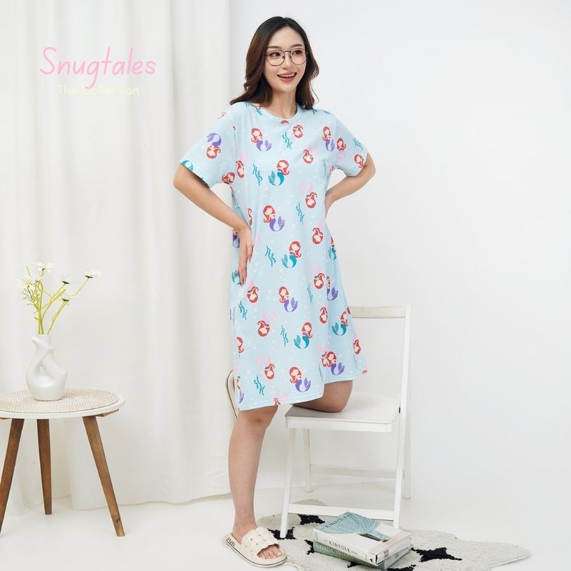 Mermaid World - Snuggle Tee - Piyama Tidur Dewasa