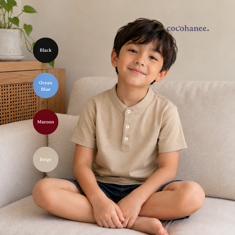 Cocohanee - Essentials Collared Polo Shirt