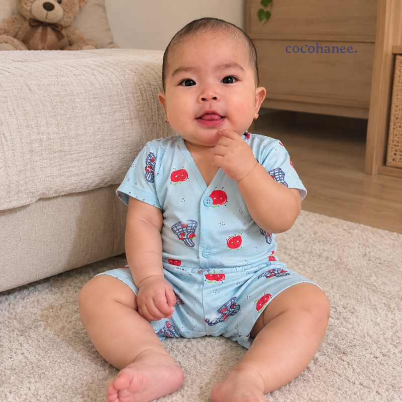 Cocohanee Local Market - Short Button Down Pajamas Pomme Play