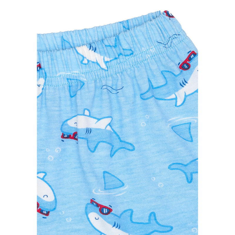 Cocohanee - Shark Wave Sleeveless Set - Setelan Anak Tanpa Lengan
