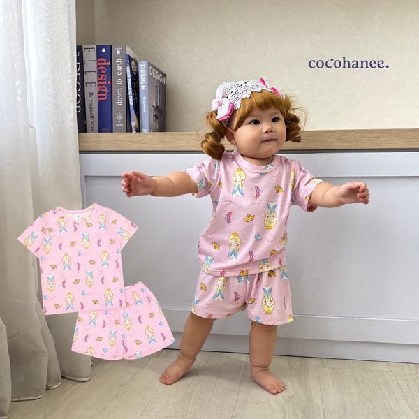 Cocohanee - Princess Wonderland Baby Short Pajamas - Piyama Tidur Bayi