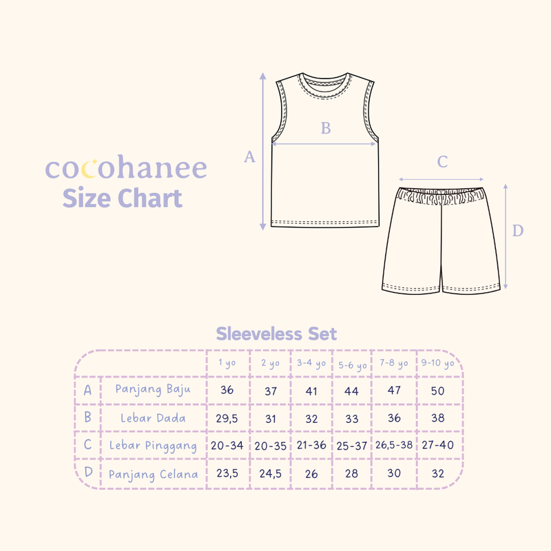 Blooming Flowers - Sleeveless Set - Setelan Anak Tanpa Lengan