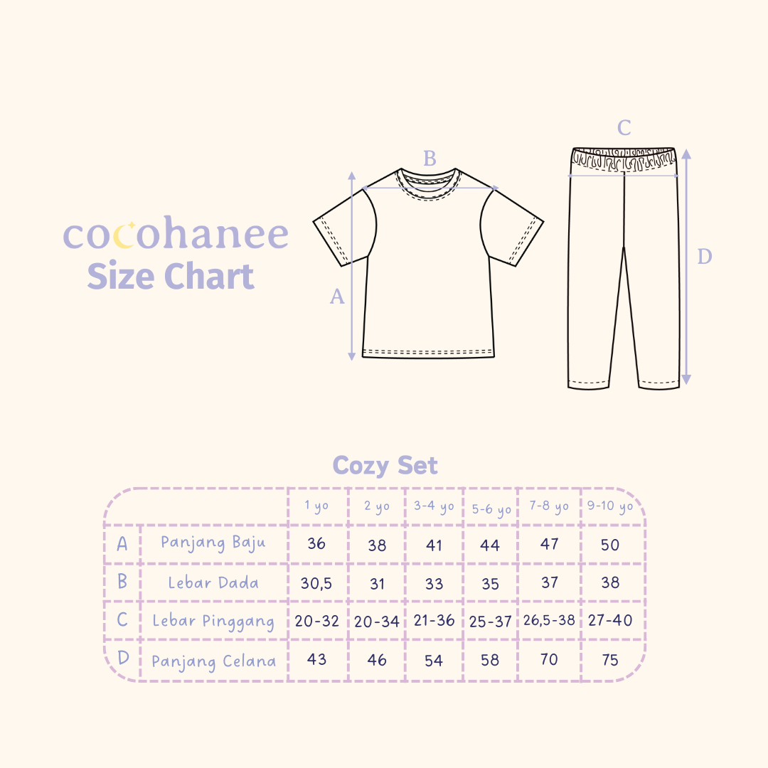 Stripe Pine - Cozy Pajamas - Piyama Tidur Motif Salur Anak