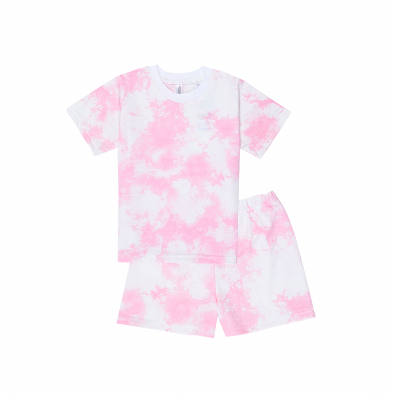 Casual Short Set - Tie Dye Loungewear - Setelan Casual Anak Baby Terry