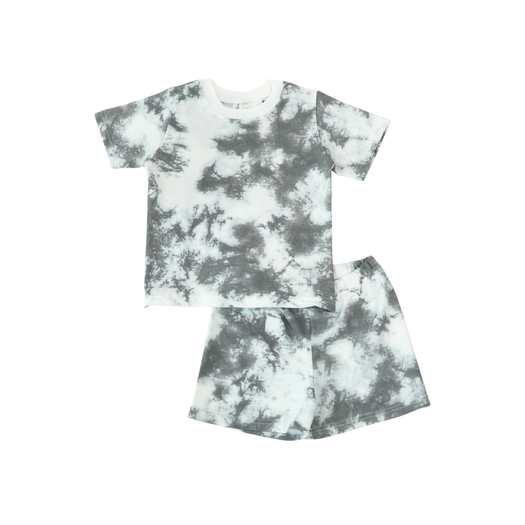 Casual Short Set - Tie Dye Loungewear - Setelan Casual Anak Baby Terry