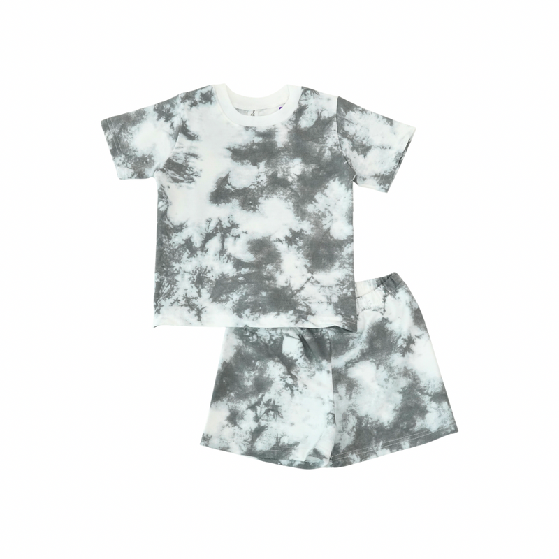 Casual Short Set - Tie Dye Loungewear - Setelan Casual Anak Baby Terry