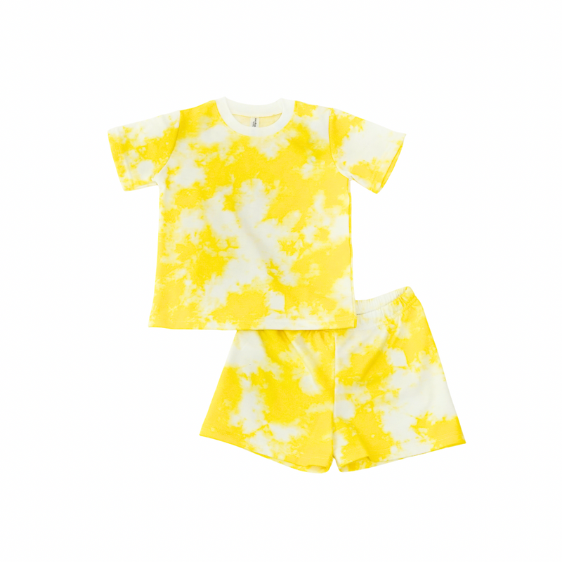 Casual Short Set - Tie Dye Loungewear - Setelan Casual Anak Baby Terry
