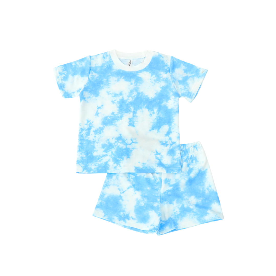 Casual Short Set - Tie Dye Loungewear - Setelan Casual Anak Baby Terry