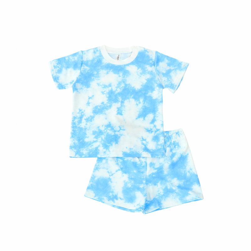 Casual Short Set - Tie Dye Loungewear - Setelan Casual Anak Baby Terry